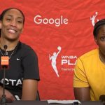 A'ja Wilson Chelsea Gray Las Vegas Aces WNBA playoffs